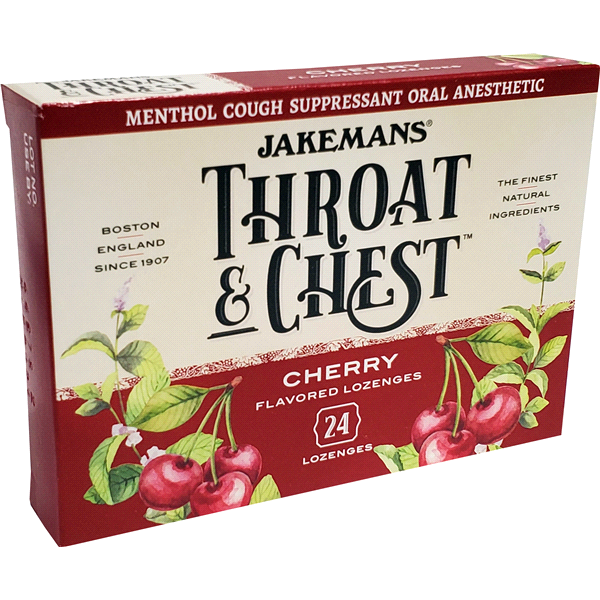 slide 19 of 25, Jakeman's Throat & Chest Cherry Lozenge Cough Drop Box, 24 ct
