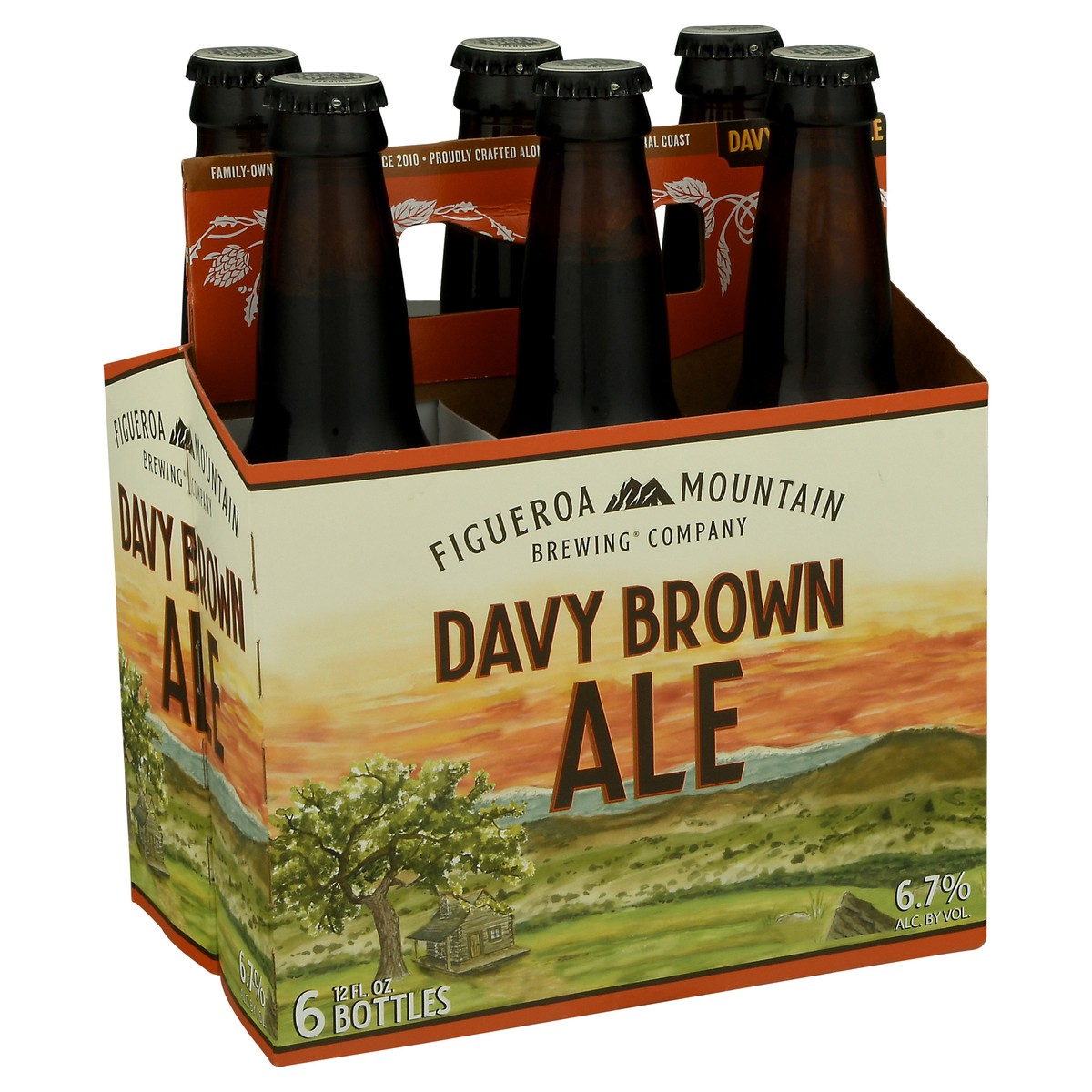 slide 2 of 9, Figueroa Mountain Brewing Company Davy Brown Ale Beer 6-12 fl oz Bottles, 6 ct; 12 oz