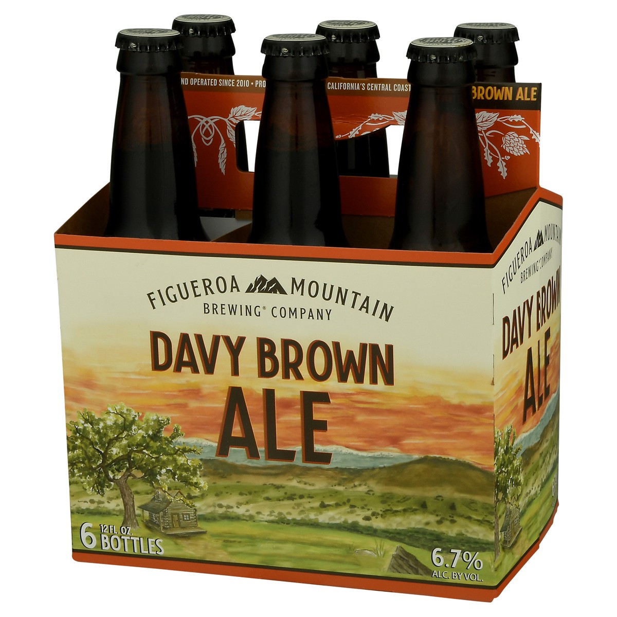 slide 3 of 9, Figueroa Mountain Brewing Company Davy Brown Ale Beer 6-12 fl oz Bottles, 6 ct; 12 oz