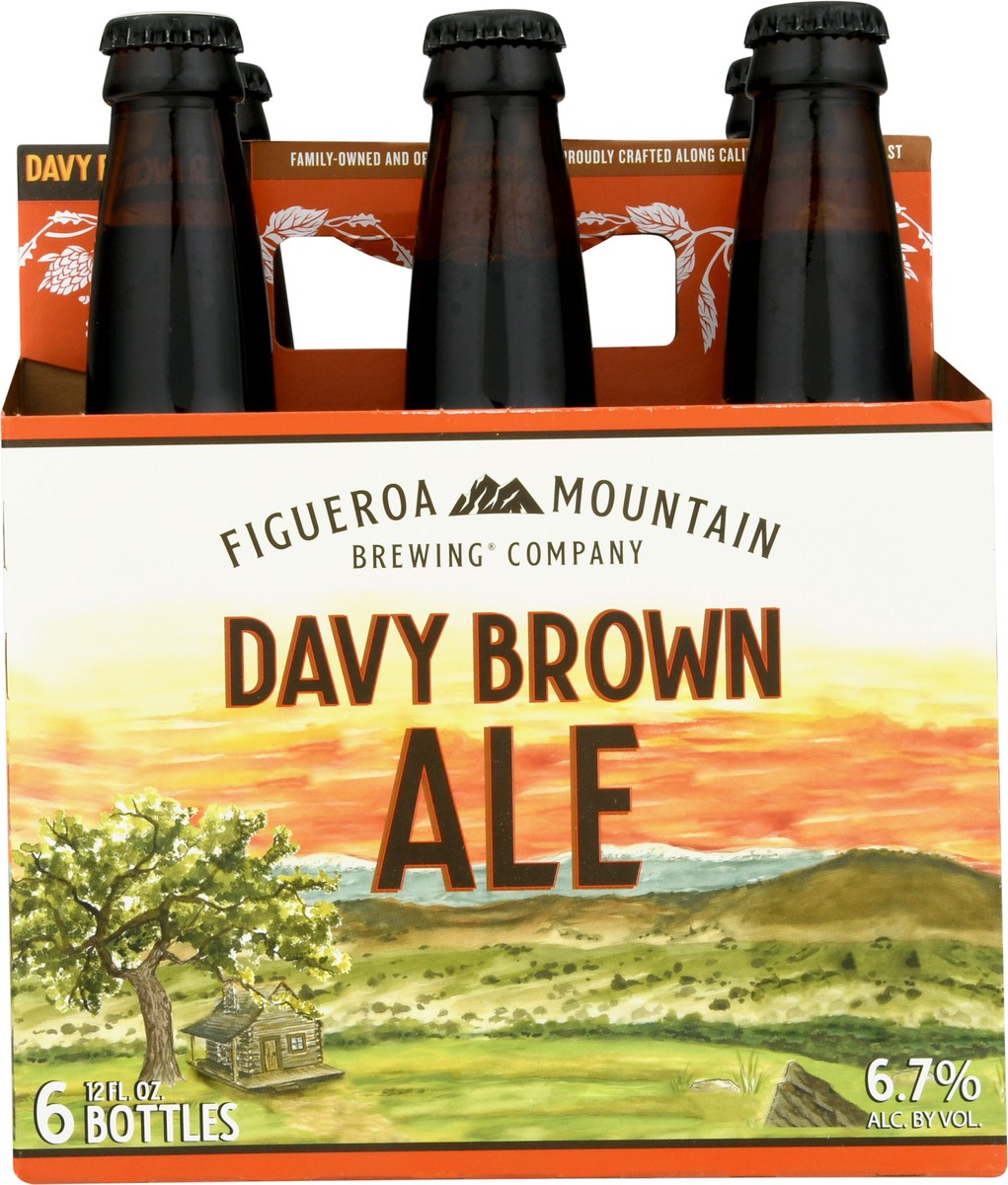 slide 5 of 9, Figueroa Mountain Brewing Company Davy Brown Ale Beer 6-12 fl oz Bottles, 6 ct; 12 oz