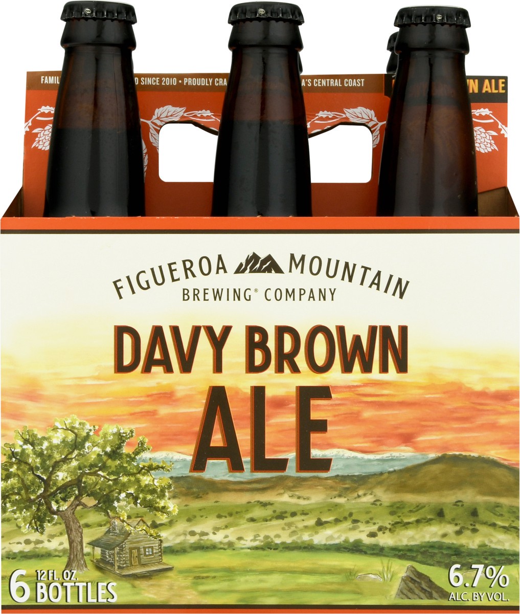 slide 6 of 9, Figueroa Mountain Brewing Company Davy Brown Ale Beer 6-12 fl oz Bottles, 6 ct; 12 oz