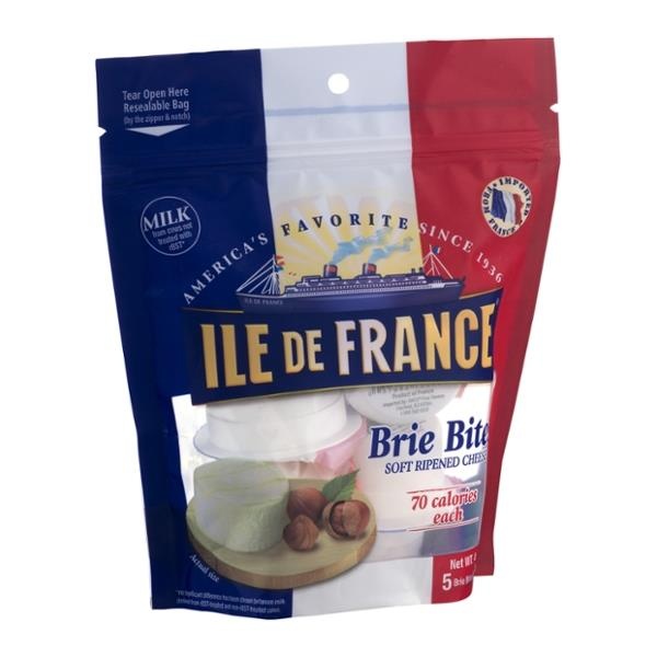 slide 1 of 1, Ile de France Brie Bites Soft Ripened Cheese, 4.4 oz