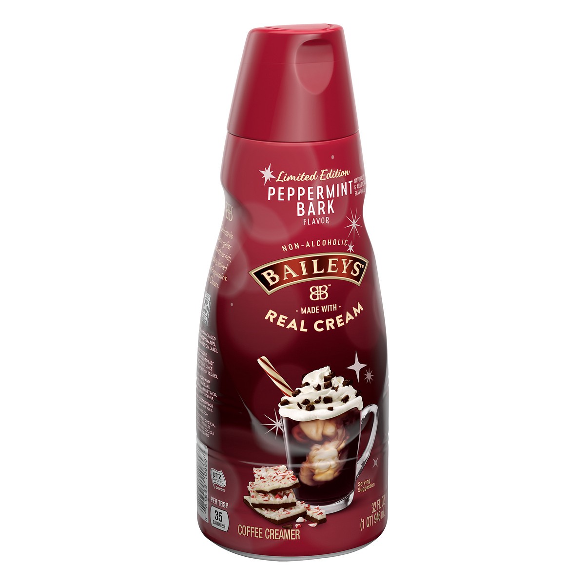 slide 10 of 10, Bailey's Peppermint Bark Coffee Creamer 32 oz, 32 oz