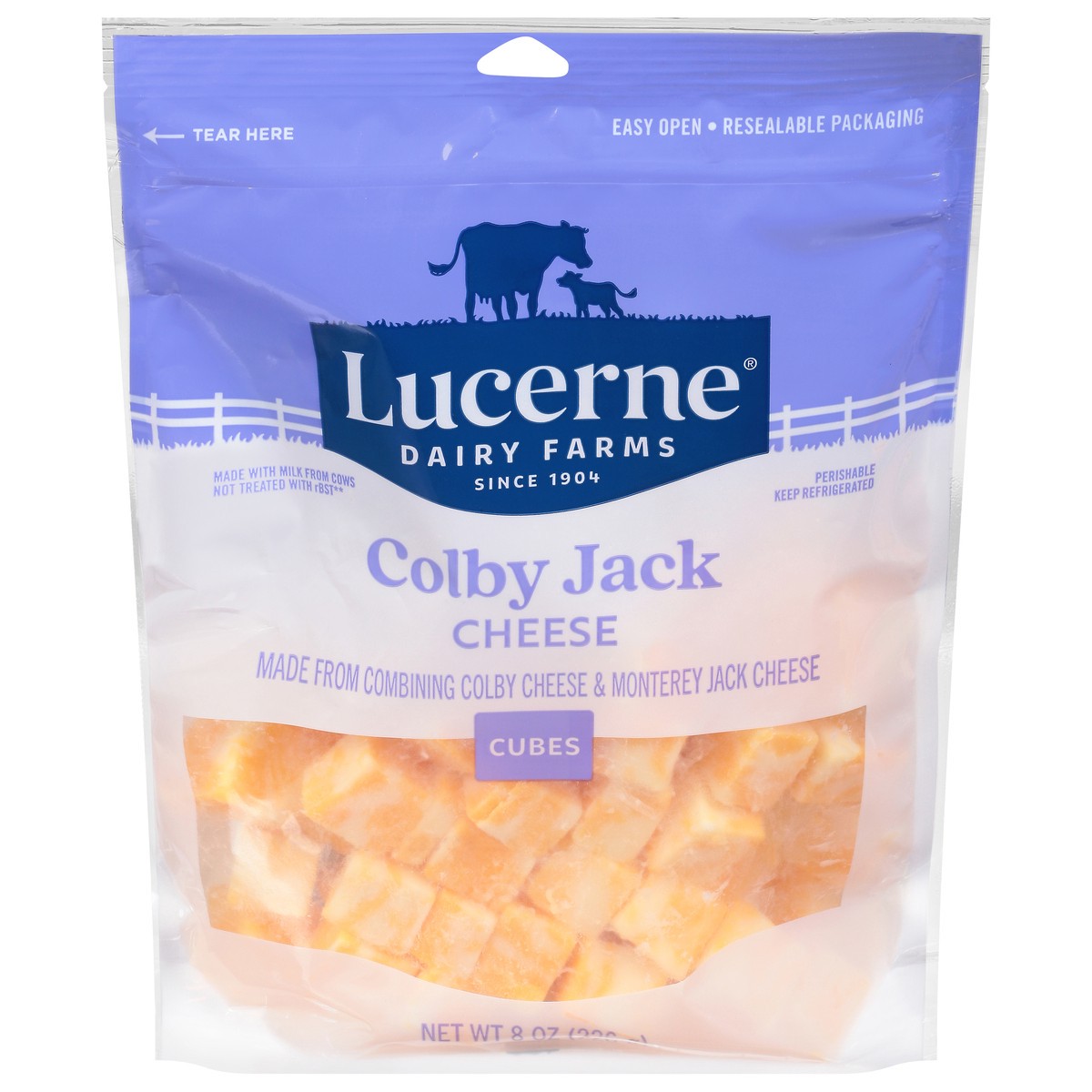 slide 3 of 4, Lucerne Colby Jack Cheese Cubes - 8 Oz, 8 oz
