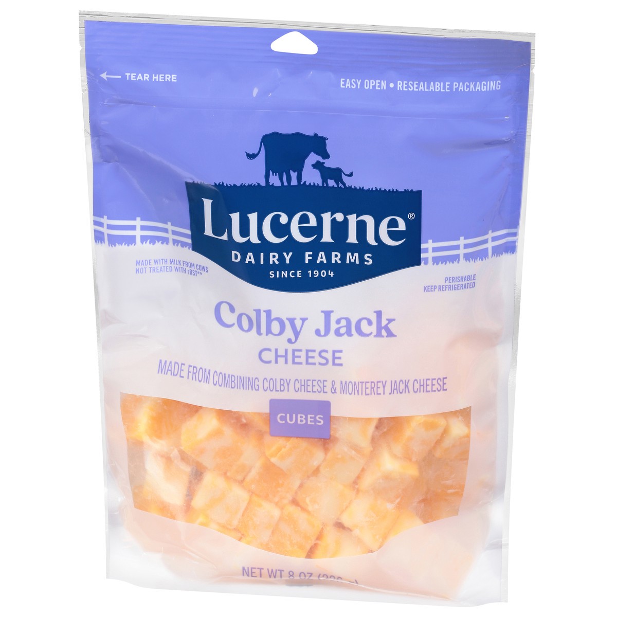 slide 2 of 4, Lucerne Colby Jack Cheese Cubes - 8 Oz, 8 oz