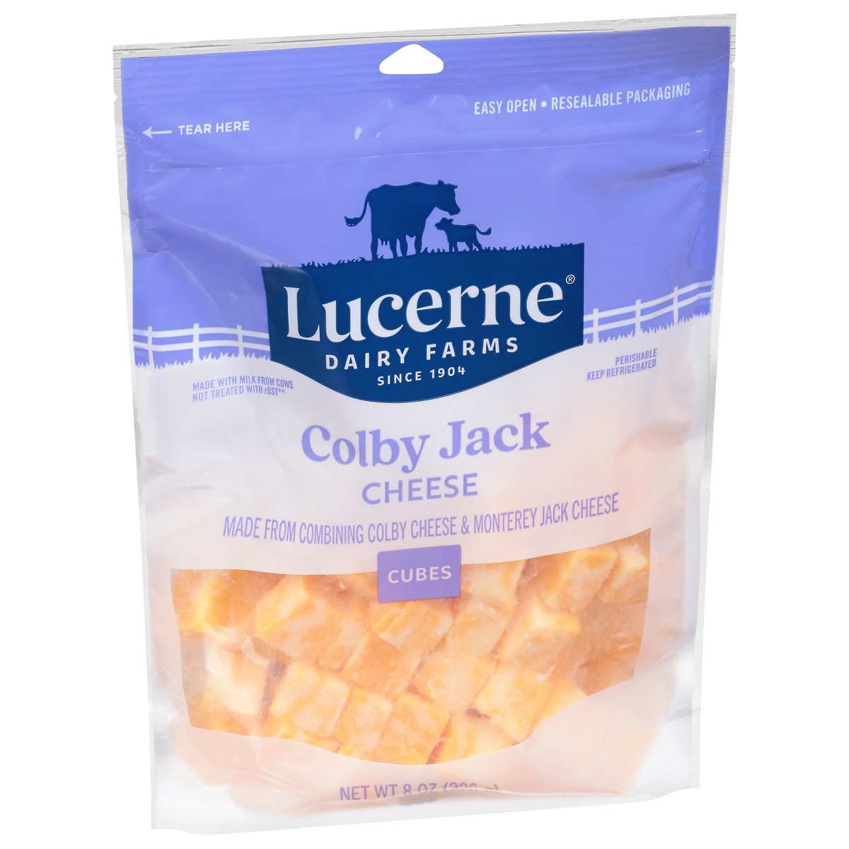 slide 4 of 4, Lucerne Colby Jack Cheese Cubes - 8 Oz, 8 oz