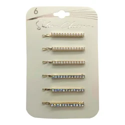 Salon Choice Bobby Pins with Mini Faux Rhinestones & Pearls