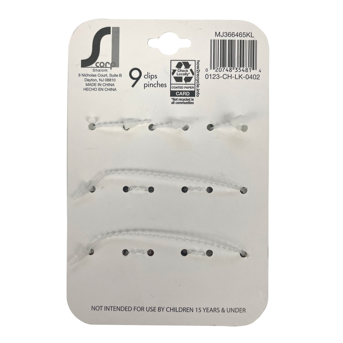 slide 2 of 2, Salon Choice Mini Claw Clips, 9 ct