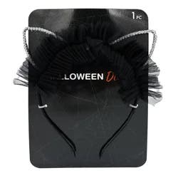 Halloween Cat Ears Stone with Tulle Headband, 1 Count