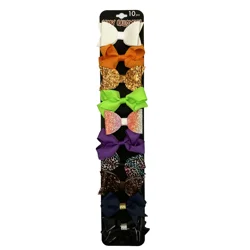 Halloween Hair Bows, Assorted Colors, 10 Count