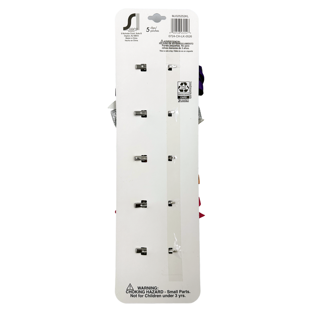 slide 3 of 5, Halloween Hair Bows, Assorted Colors, 5 Count, 5 ct