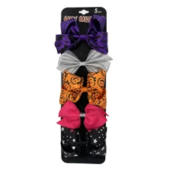 Halloween Hair Bows, Assorted Colors, 5 Count