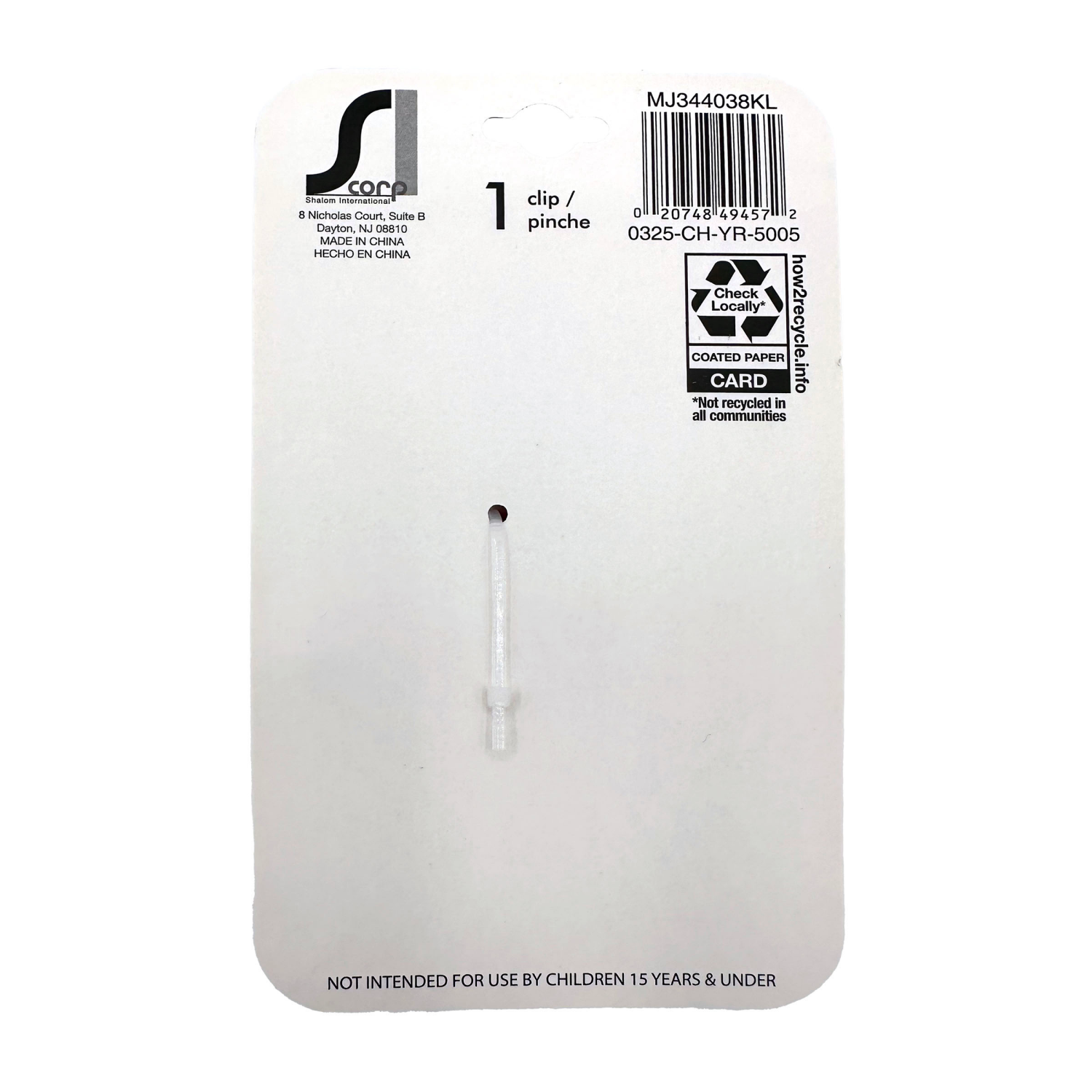 slide 2 of 2, Salon Choice Floral Matte Clip with Rhinestones,1 Count, 1 ct