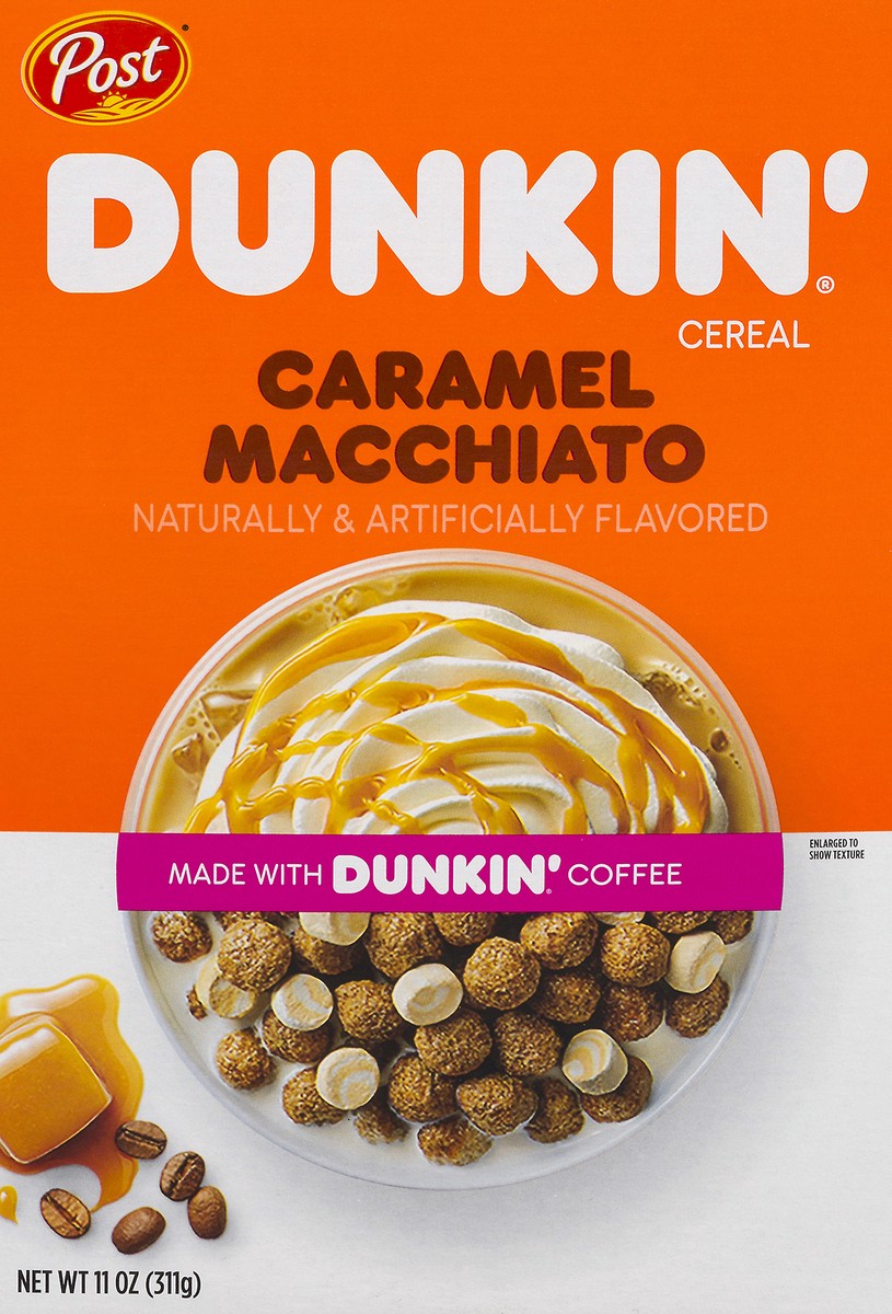 slide 3 of 13, Dunkin' Caramel Macchiato Cereal 11 oz, 11 oz