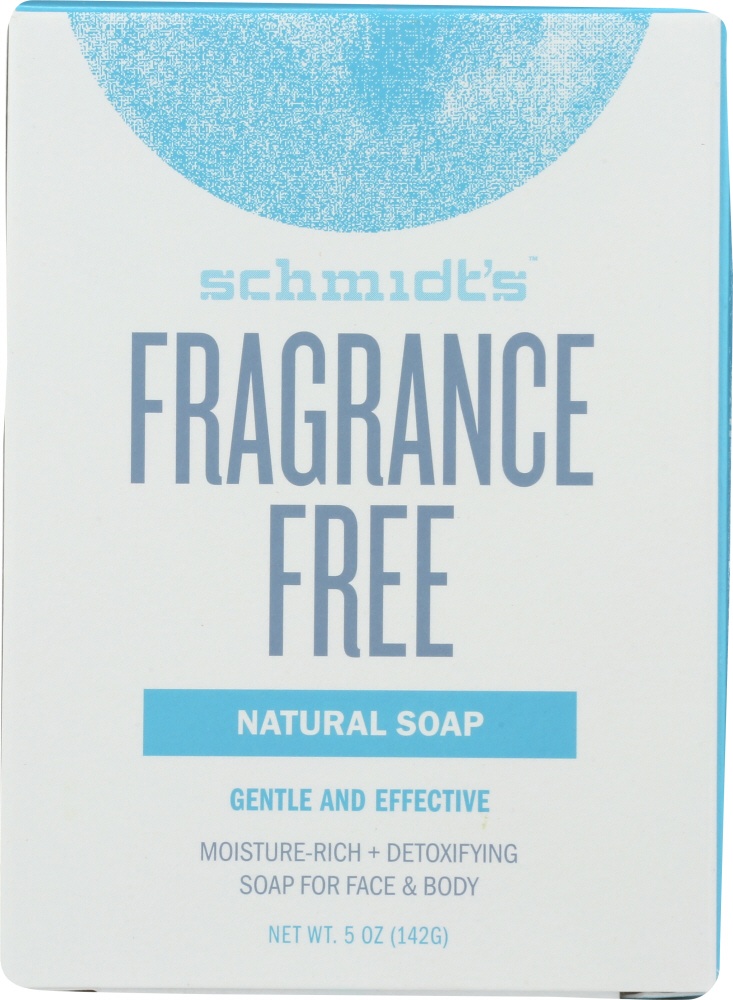 slide 1 of 1, Schmidt's Soap-Fragrance Free, 5 oz