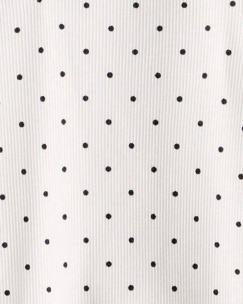 slide 2 of 3, Carter's Toddler Girl 2-Pack Bow Print Cotton Long-Sleeve Tops - Grey/White Grey/White 2T, 1 ct