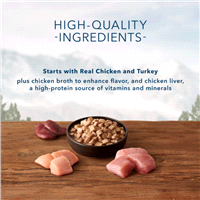 slide 5 of 13, Blue Buffalo Wilderness Wild Delights Grain Free Meaty Morsels Chicken & Turkey In Tasty Gravy Premium Wet Cat Food - 3oz, 3 oz