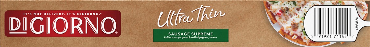 slide 9 of 13, DiGiorno Gluten Free Ultra Thin Sausage Supreme Pizza 10 oz, 10 oz