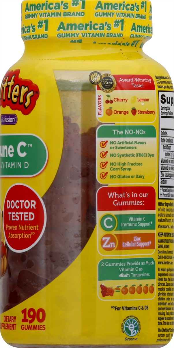 slide 2 of 9, L'il Critters Immune C Plus Zinc & Vitamin D 190 Gummies, 190 ct