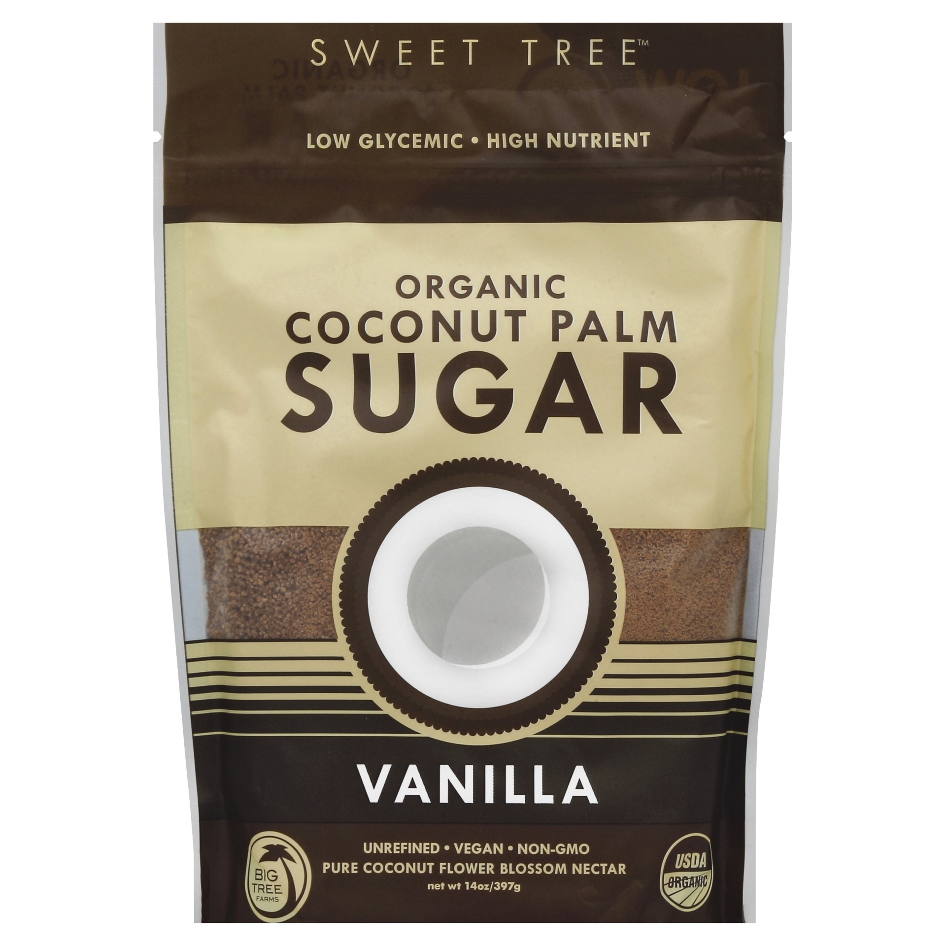slide 1 of 2, Big Tree Farms Cocnt Sugar Og2 Vanilla, 14 oz