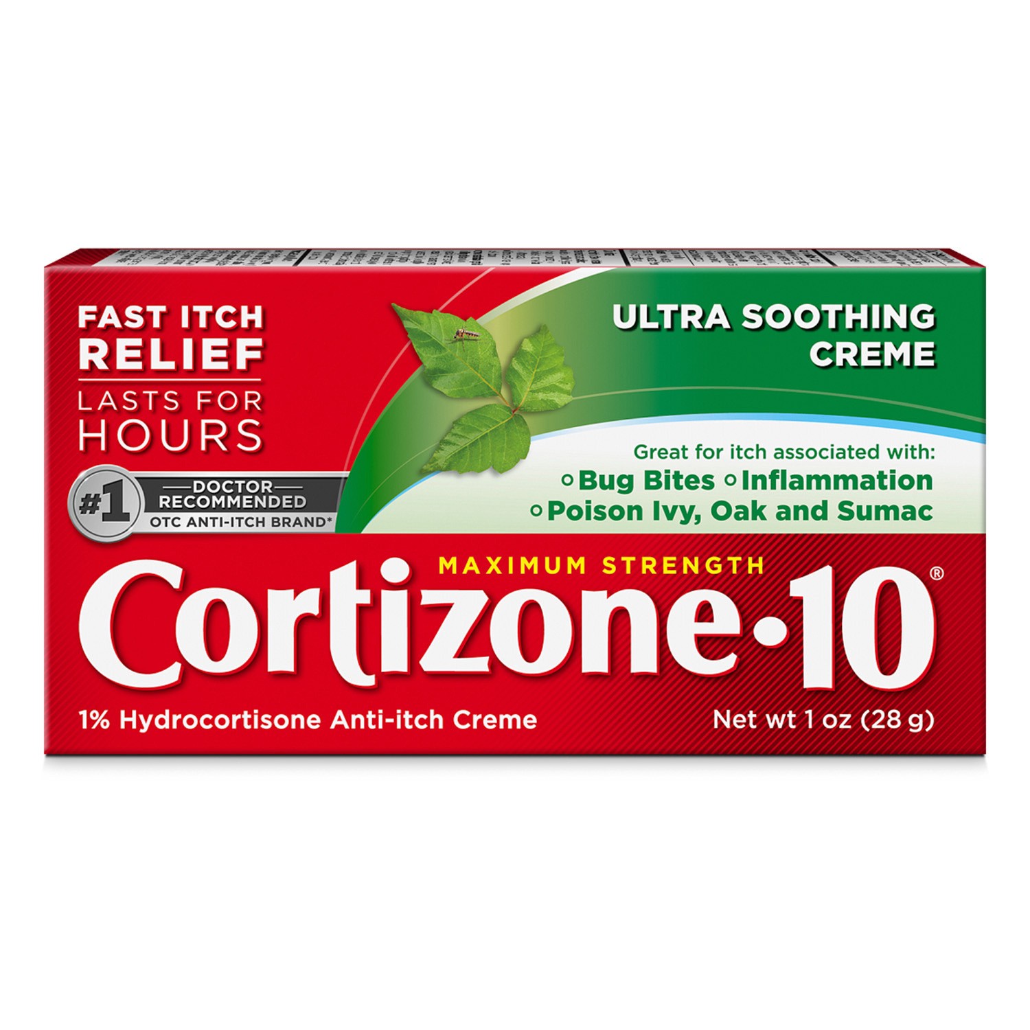slide 1 of 1, Cortizone-10 10 Maximum Strength Ultra Soothing Anti-Itch Cream, 1% Hydrocortisone, 1 oz., 1 oz