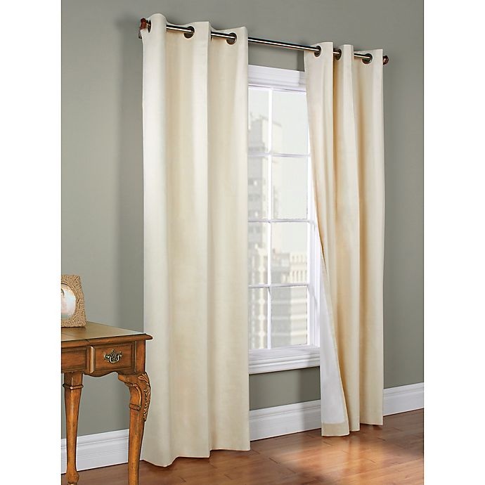 slide 1 of 1, Commonwealth Home Fashions Weathermate 72-Inch Grommet Top Window Curtain Panels - Natural, 2 ct; 72 in