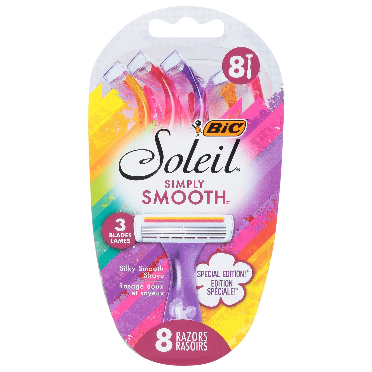 slide 9 of 12, BIC Soleil Simply Smooth Razors 8 ea, 8 ct
