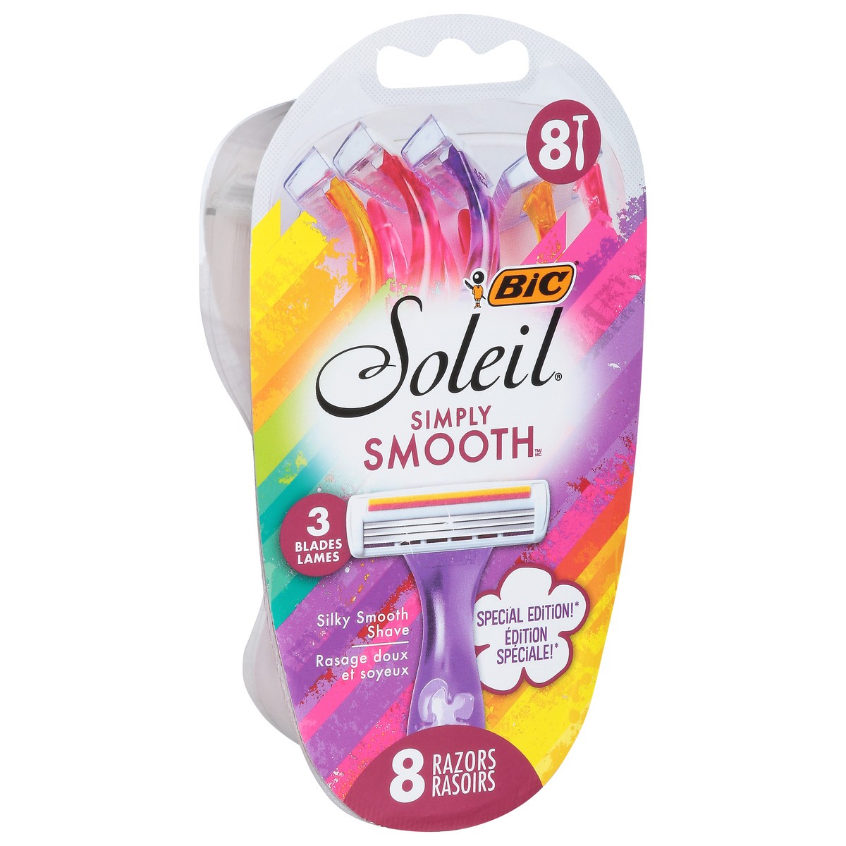 slide 3 of 12, BIC Soleil Simply Smooth Razors 8 ea, 8 ct