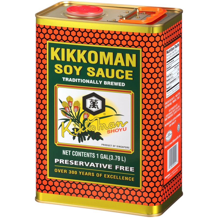 slide 3 of 8, Kikkoman Soy Sauce 1 gl, 1 gal