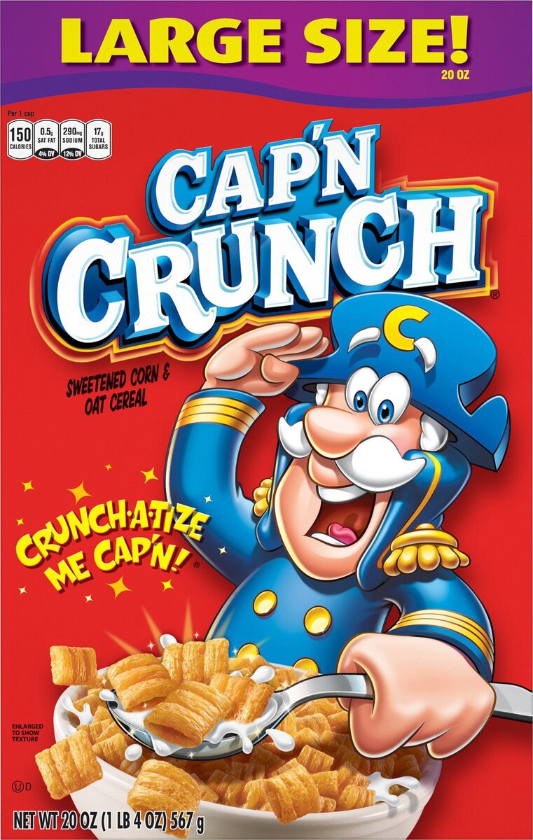 slide 4 of 6, Cap'n Crunch Cereal, 20 oz