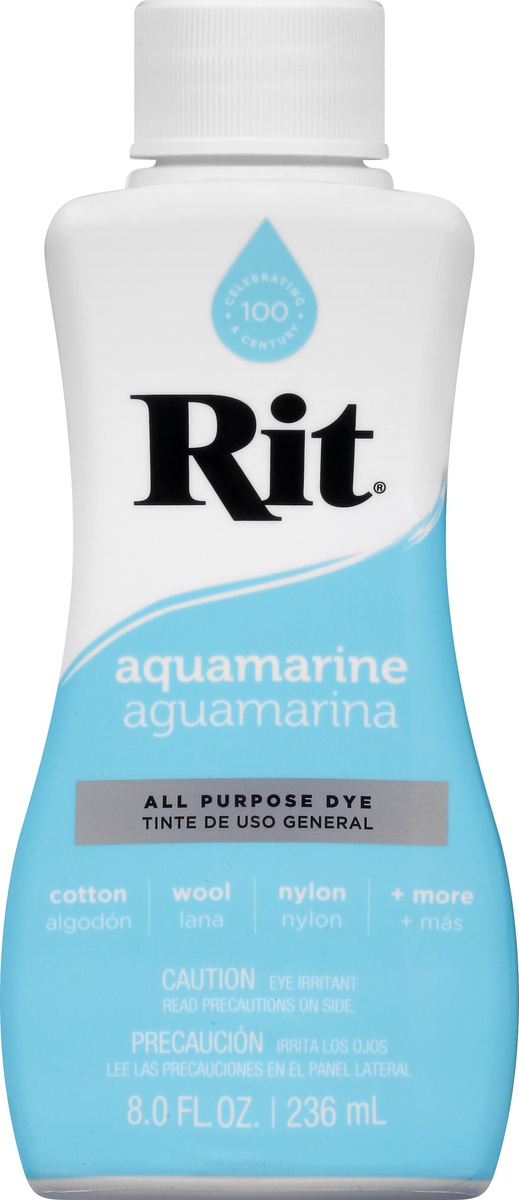 slide 7 of 9, Rit All-Purpose Liquid Dye - Aquamarine, 8 oz