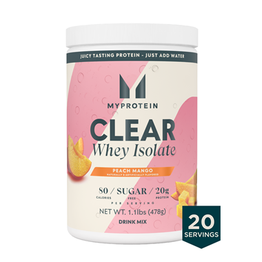 slide 1 of 1, Myprotein Clear Whey Peach Mango, 1.1 lb