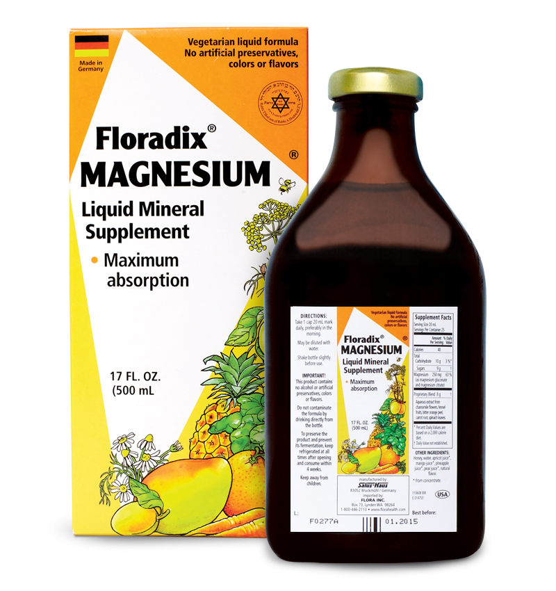 slide 1 of 1, Flora dix Magnesium Liquid, 17 fl oz