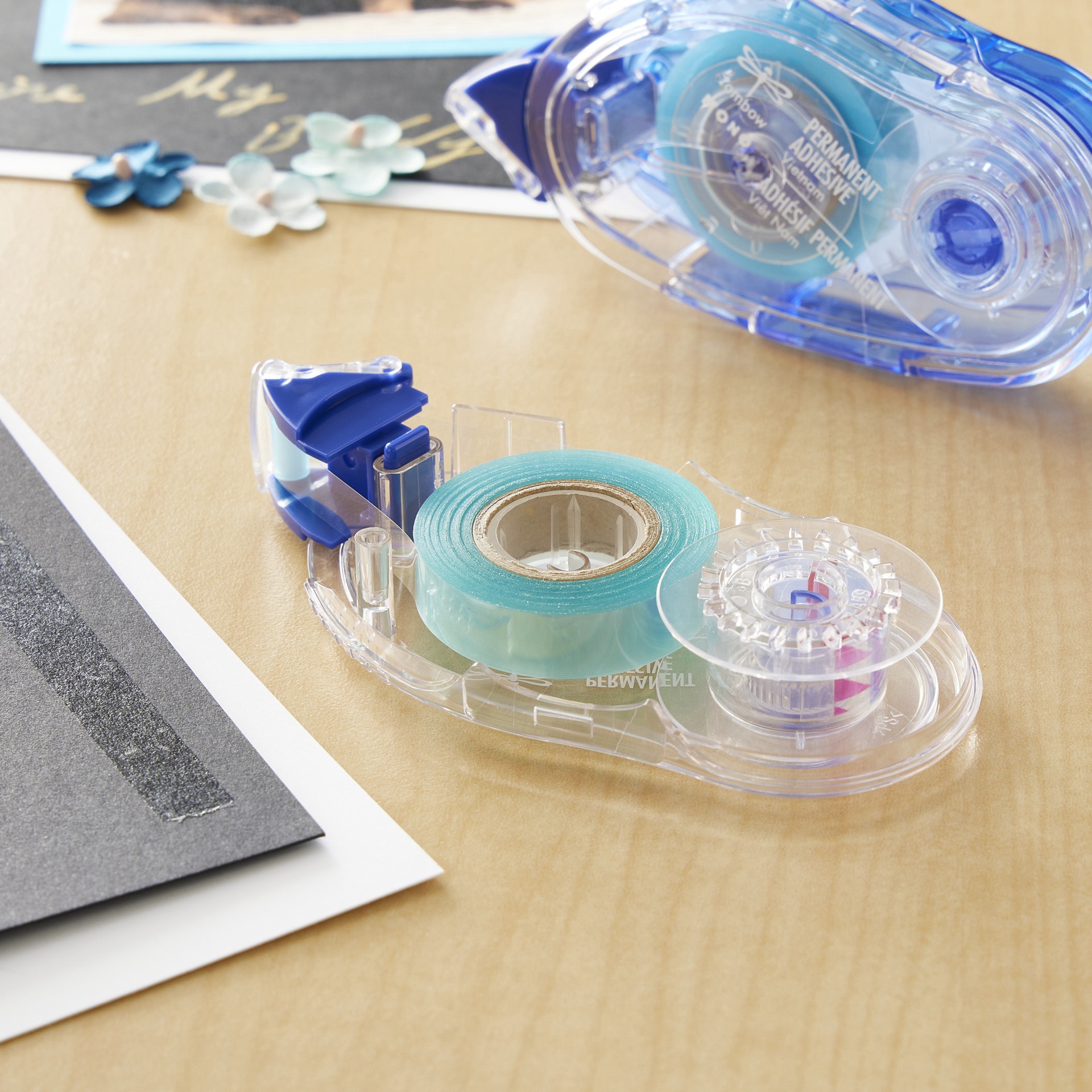 slide 6 of 7, Tombow Mono Permanent Adhesive Roller Refill, 3 ct