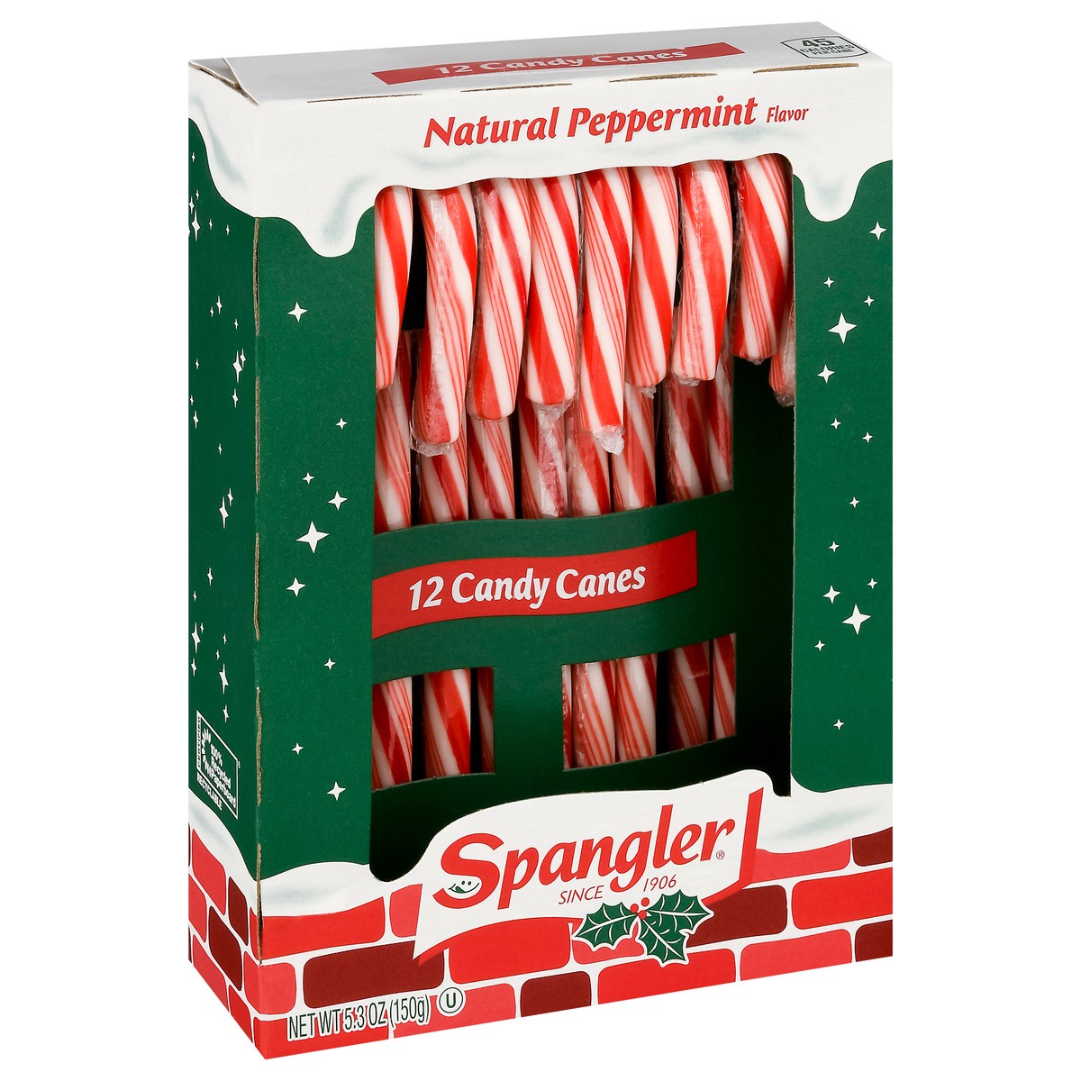 slide 2 of 9, Spangler Natural Peppermint Flavor Candy Canes 12 ea, 12 ct