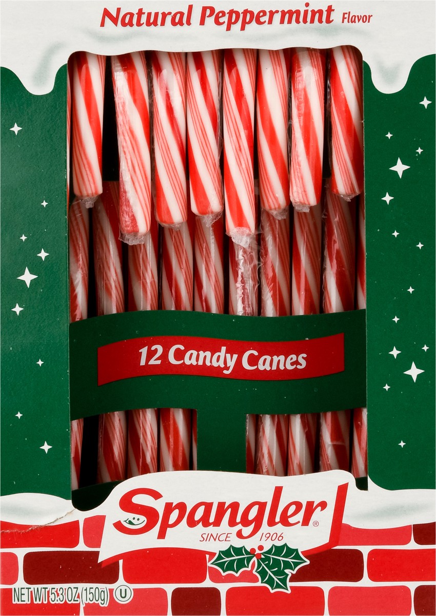 slide 9 of 9, Spangler Natural Peppermint Flavor Candy Canes 12 ea, 12 ct