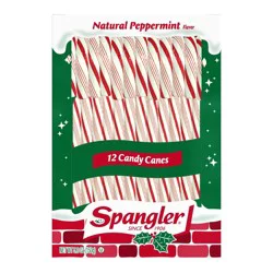 Spangler Natural Peppermint Flavor Candy Canes 12 ea