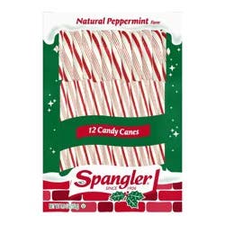 Spangler Natural Peppermint Flavor Candy Canes 12 ea