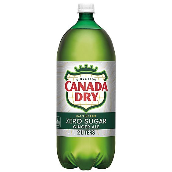 slide 1 of 7, Canada Dry Zero Sugar Ginger Ale Soda Bottle - 2 Liter, 2 liter