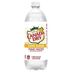 Canada Dry Zero Sugar Tonic Water Bottle - 1 Liter