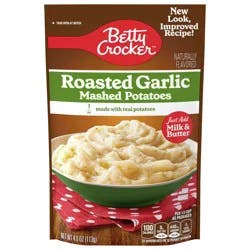 Betty Crocker Roasted Garlic Mashed Potatoes, Made with Real Potatoes, 4 oz