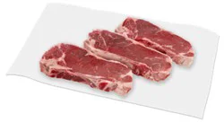 Beef Top Loin New York Strip Steak Bone In Service Case - 2 Lb