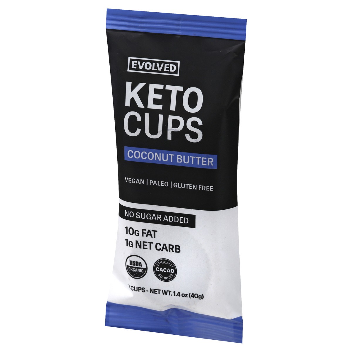 slide 10 of 13, EVOLVED Coconut Butter Keto Cups 1.41Oz, 1 ct