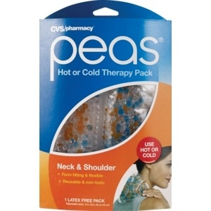 slide 1 of 1, CVS Health Peas Hot Or Cold Therapy Pack, Neck & Shoulder, 1 ct