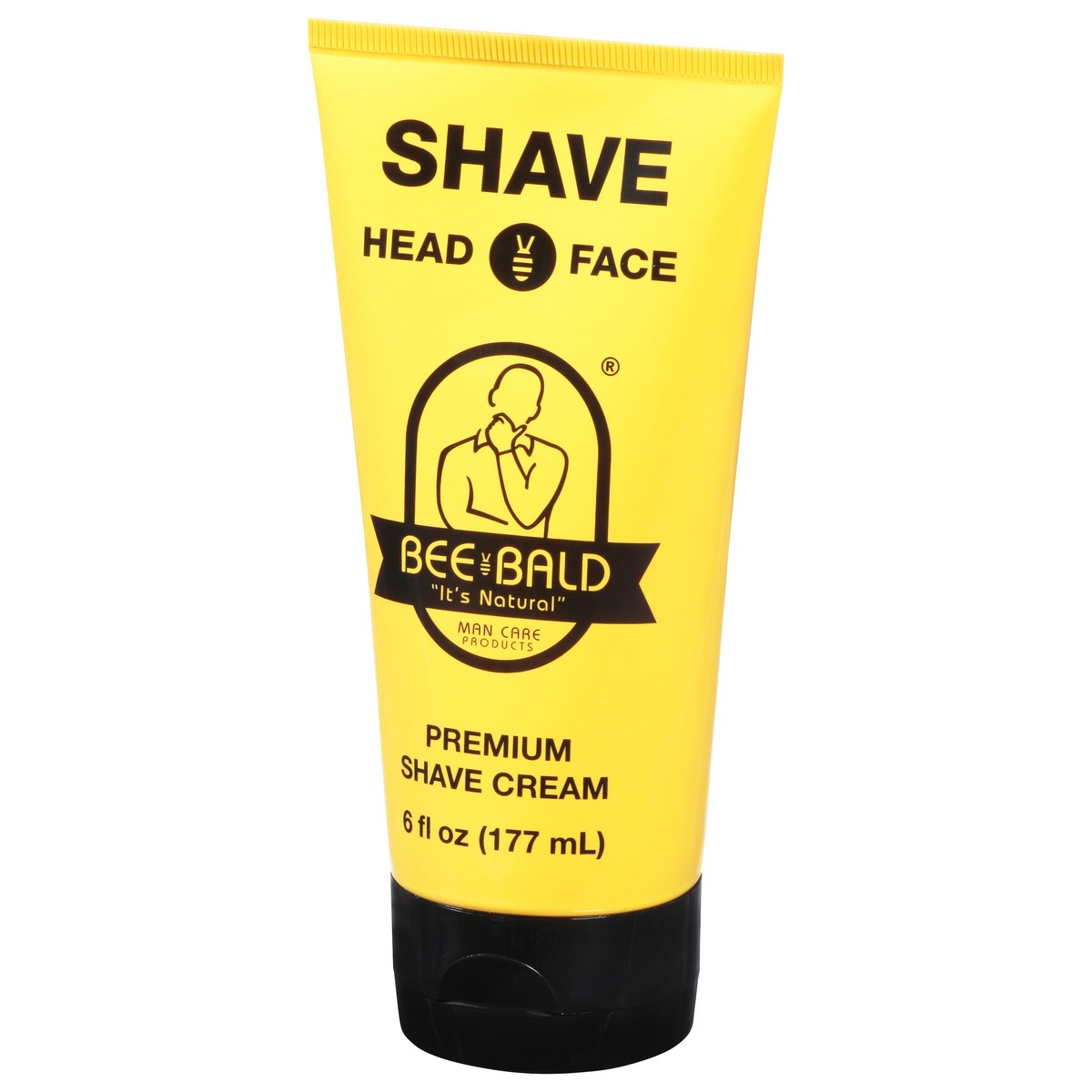 slide 2 of 12, Bee Bald Premium Shave Cream 6 fl oz, 6 fl oz