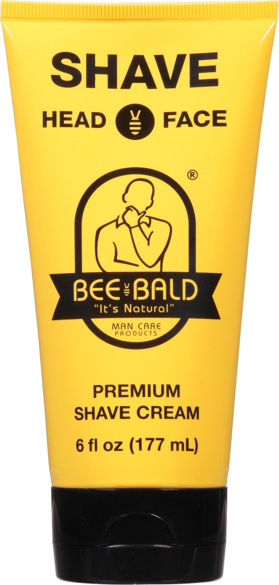 slide 4 of 12, Bee Bald Premium Shave Cream 6 fl oz, 6 fl oz
