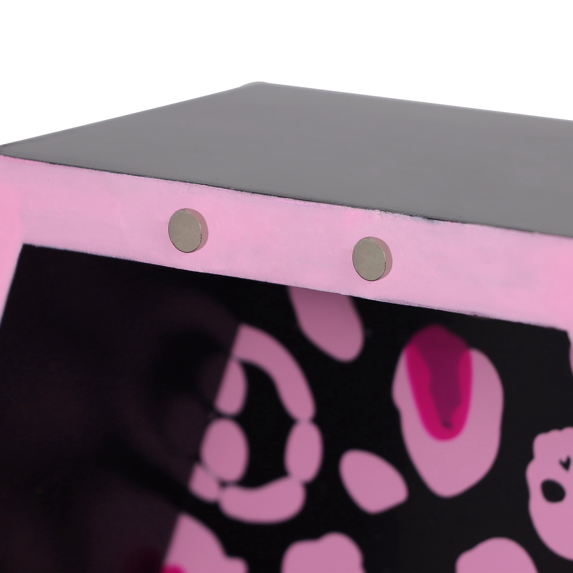 slide 4 of 9, 14" Black & Pink Leopard Print Coffin Tabletop Decor By Ashland, 7.75 in x 2.8 in x 14 in