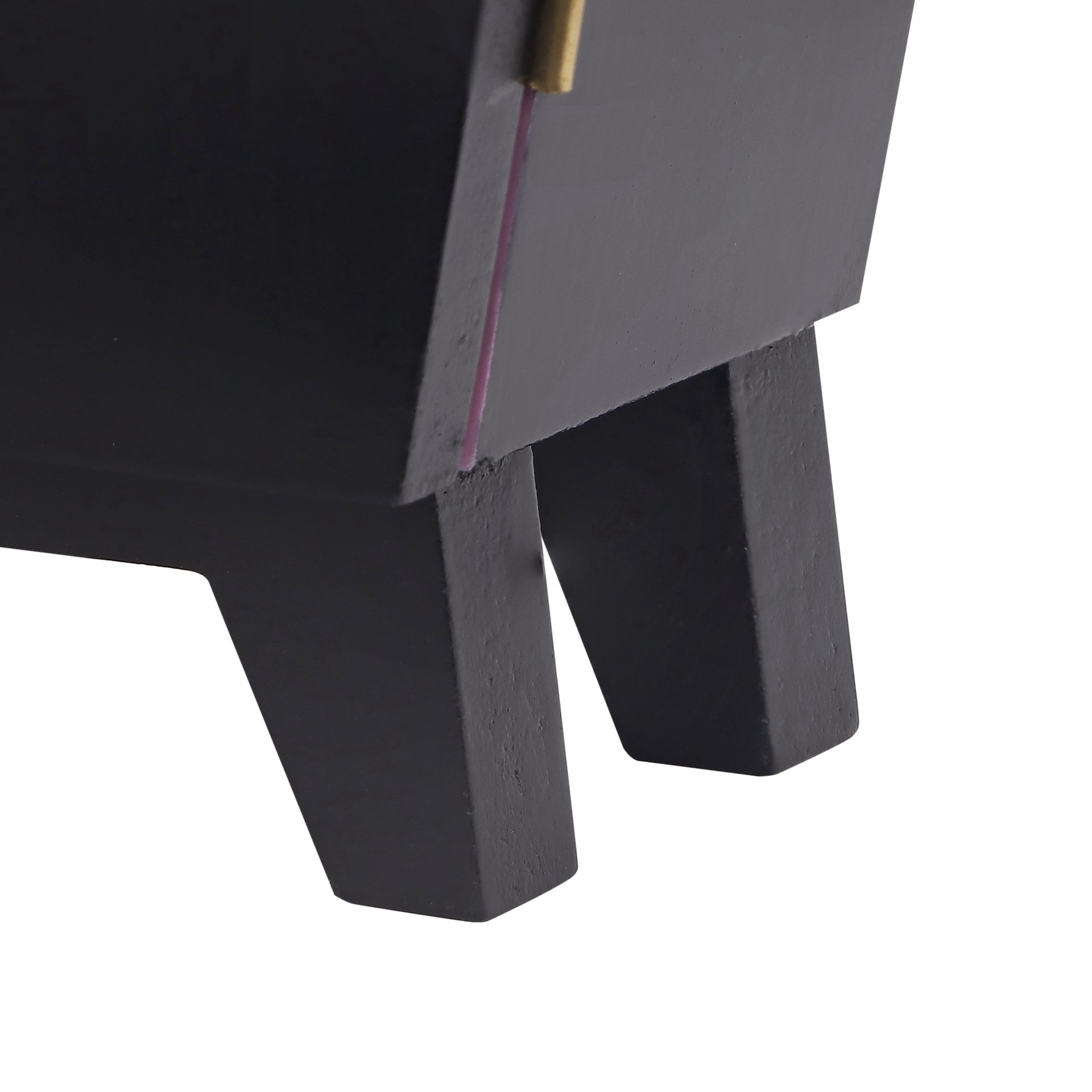 slide 6 of 9, 14" Black & Pink Leopard Print Coffin Tabletop Decor By Ashland, 7.75 in x 2.8 in x 14 in