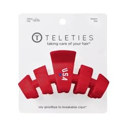 Teleties Usa Classic Red Clip Medium