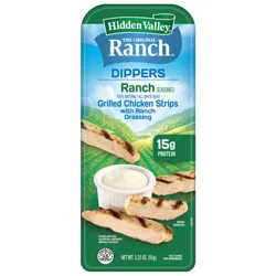 Hidden Valley The Original Ranch Dippers Ranch Seasoned Grilled Chicken Strips with Ranch Dressing 3.25 oz